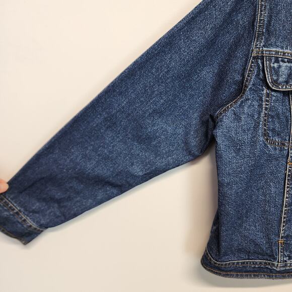 Vintage Bill Blass Relaxed Fit Jean Denim Jacket Size L Medium Wash 100% Cotton - Picture 8 of 13